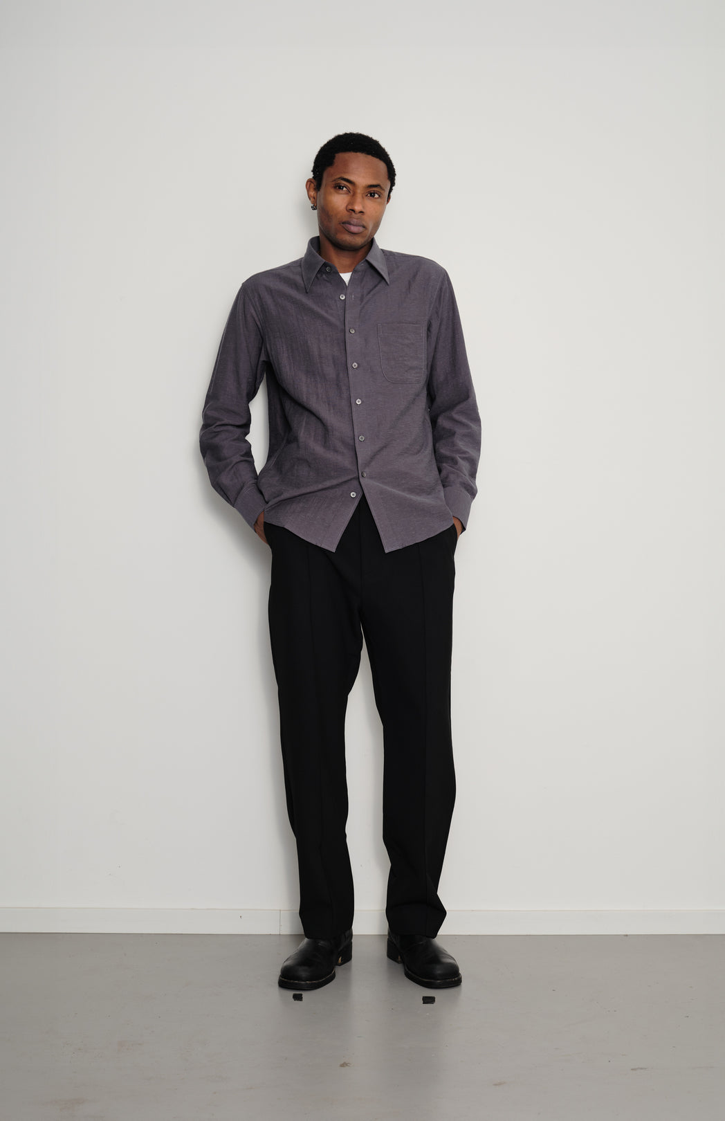 Anthracite classic shirt