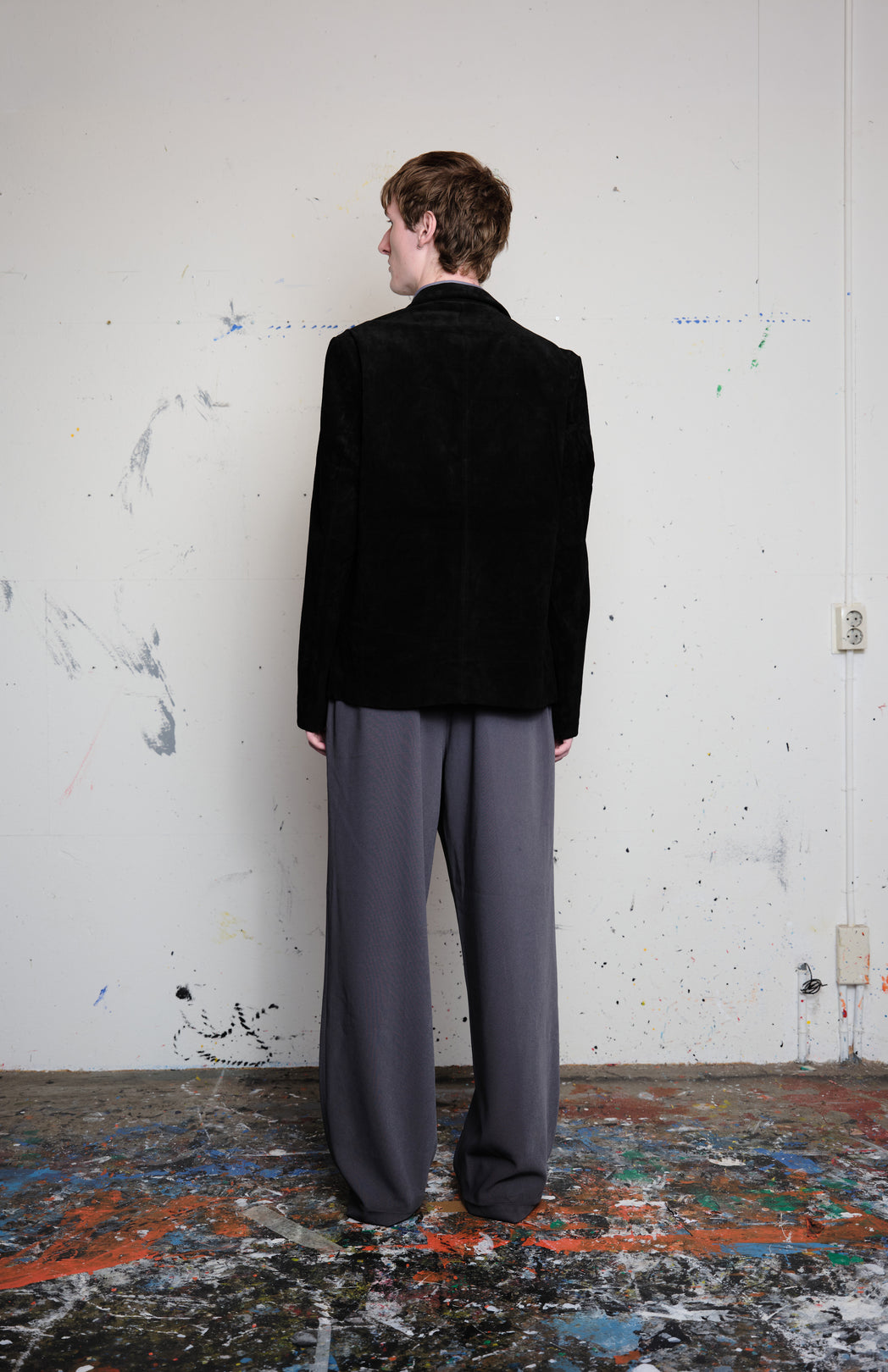 Black 3 button coat