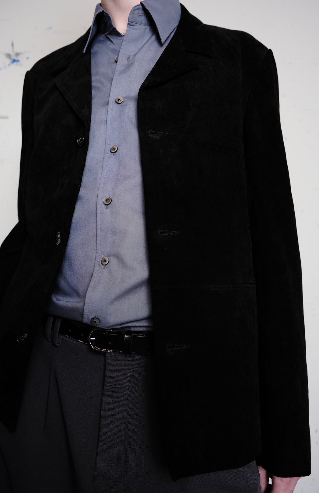 Black 3 button coat