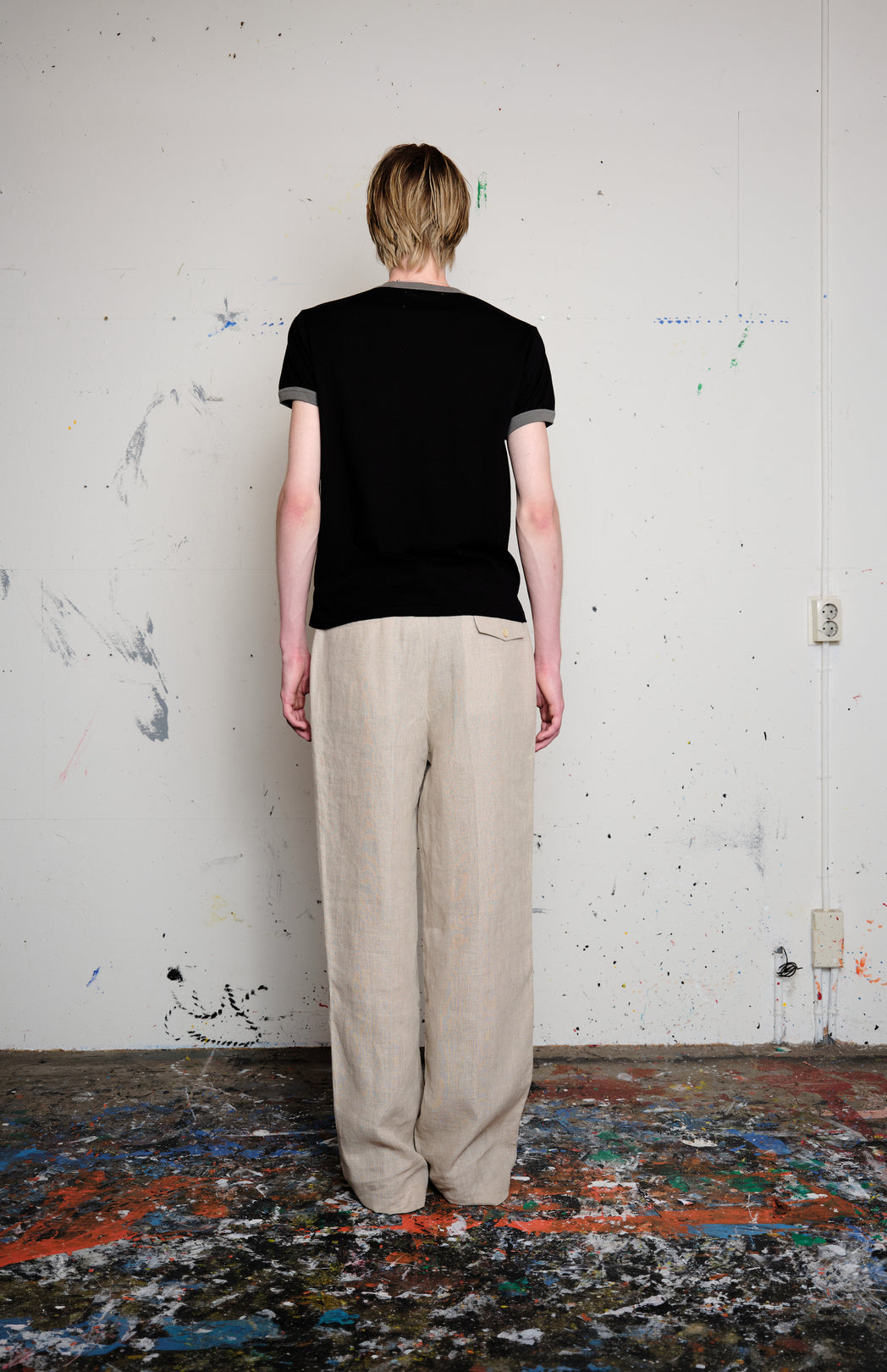 Black ringer t-shirt