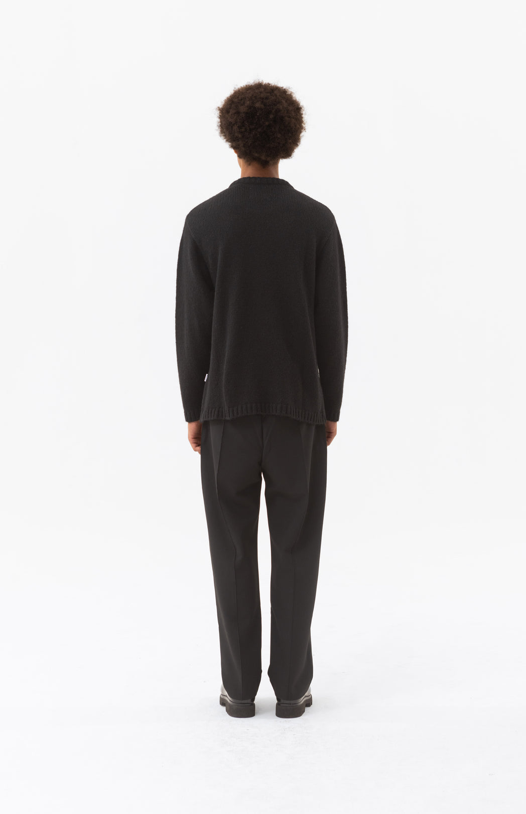 Black wool jumper