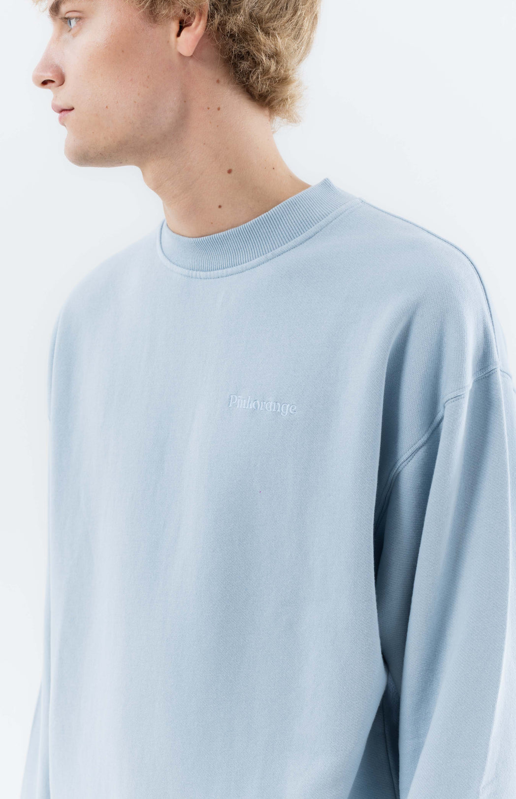 Blue logo sweater Pinkorange