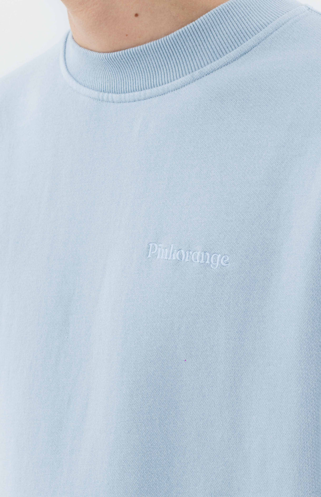 Blue logo sweater Pinkorange