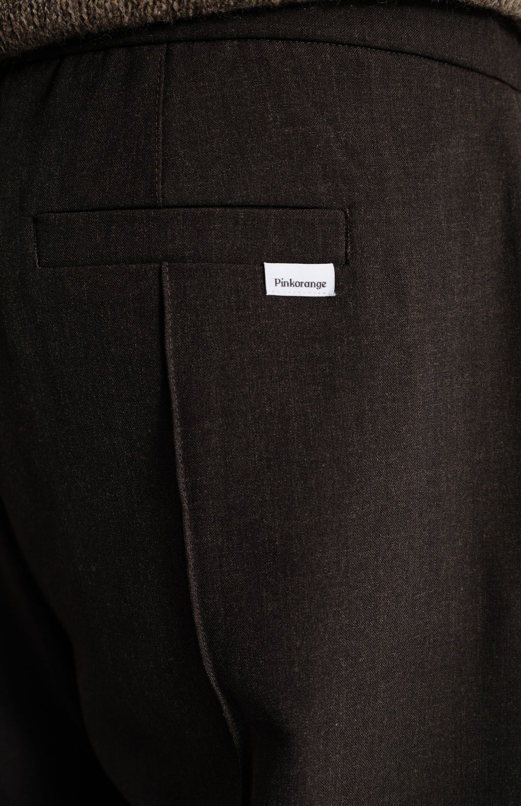 Brown drawstring trousers