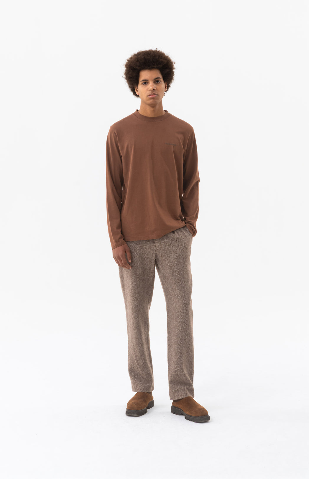 Brown logo longsleeve