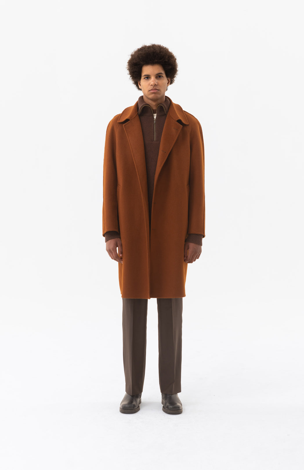 Brown wool coat