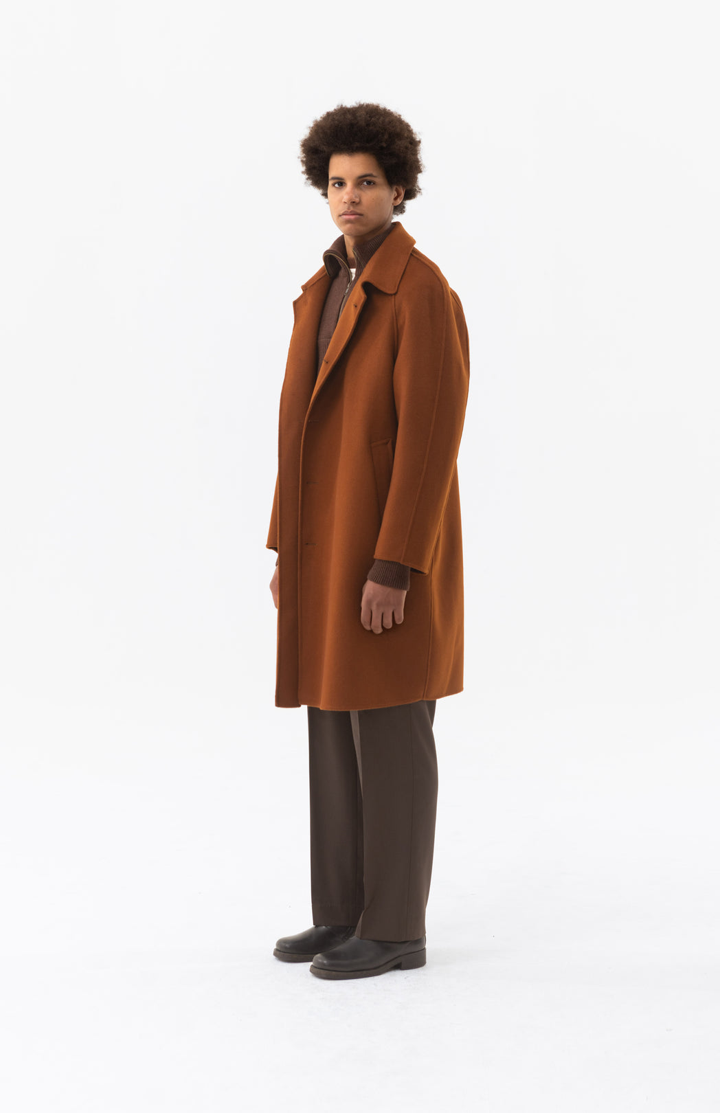 Brown wool coat