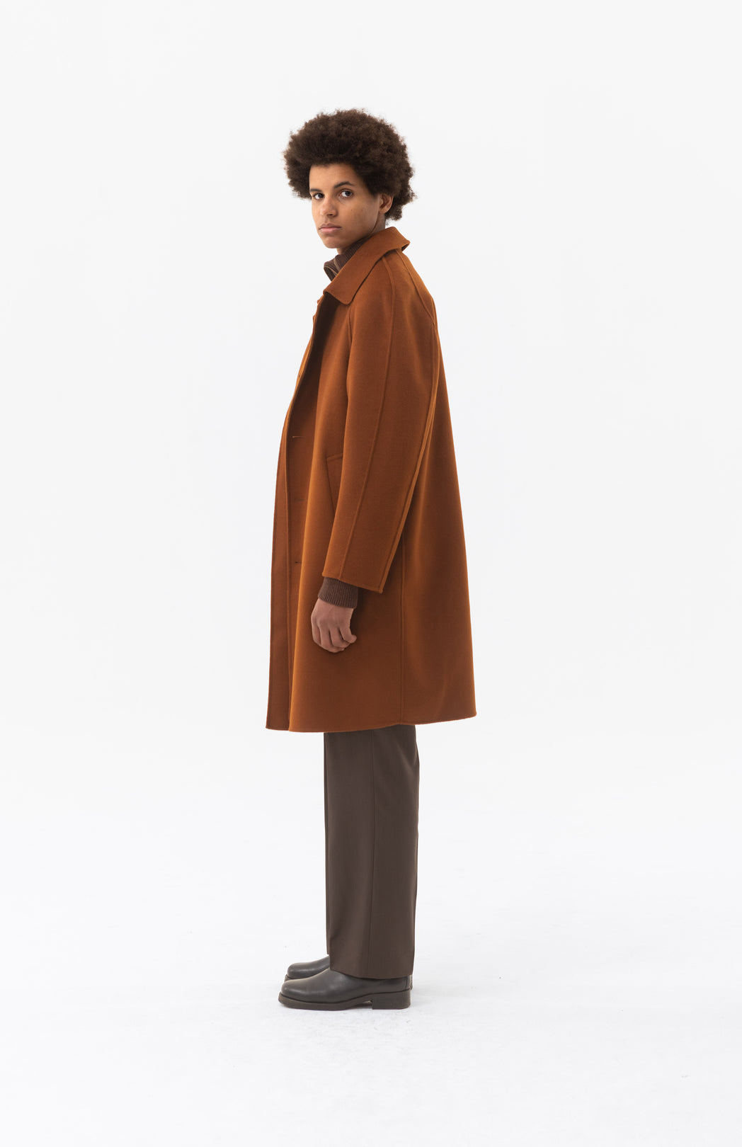 Brown wool coat