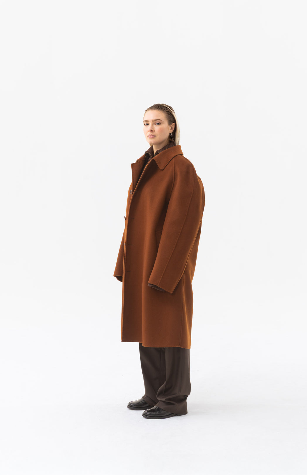 Brown wool coat