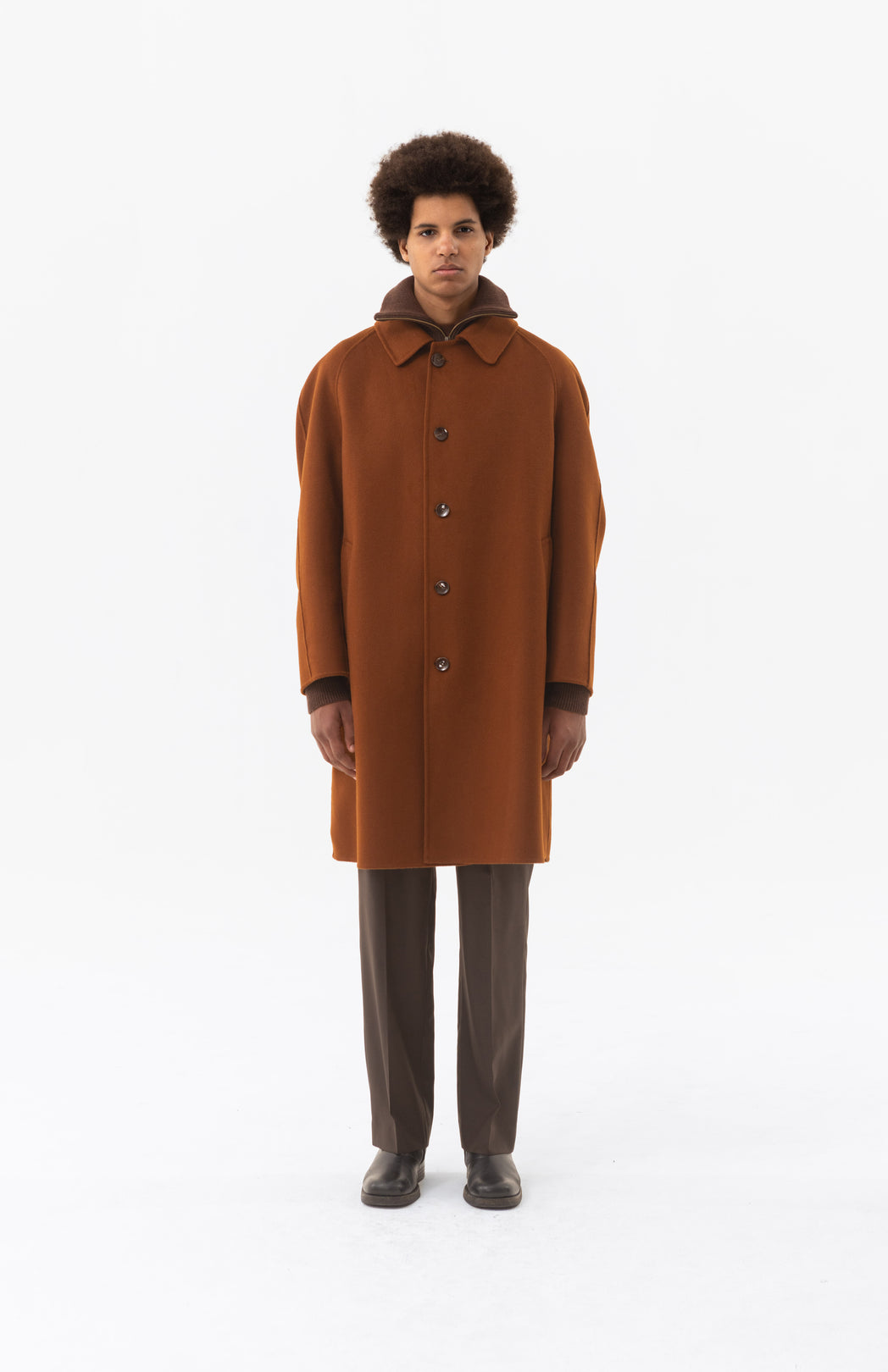 Brown wool coat
