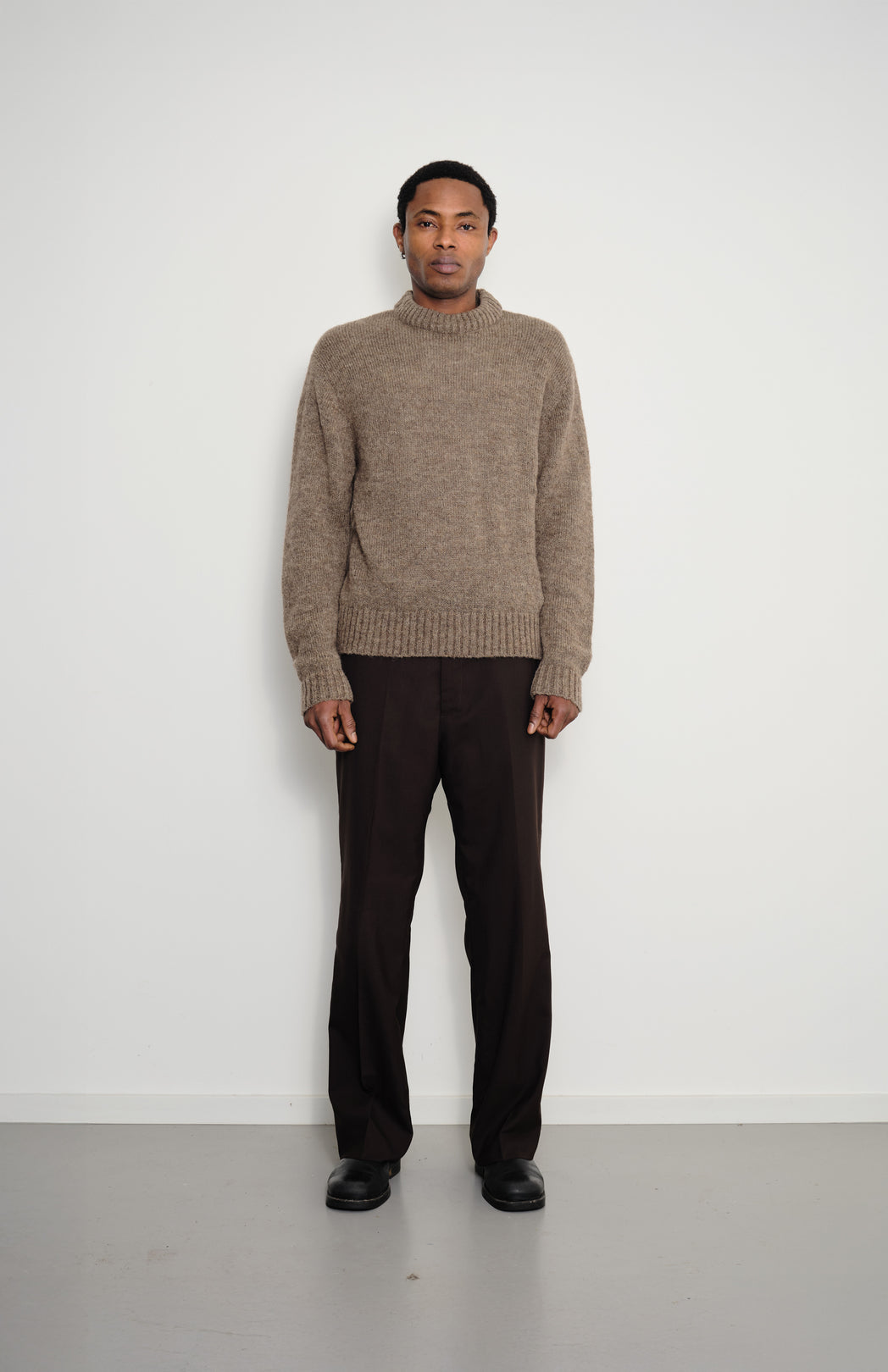 Brown wool jumper