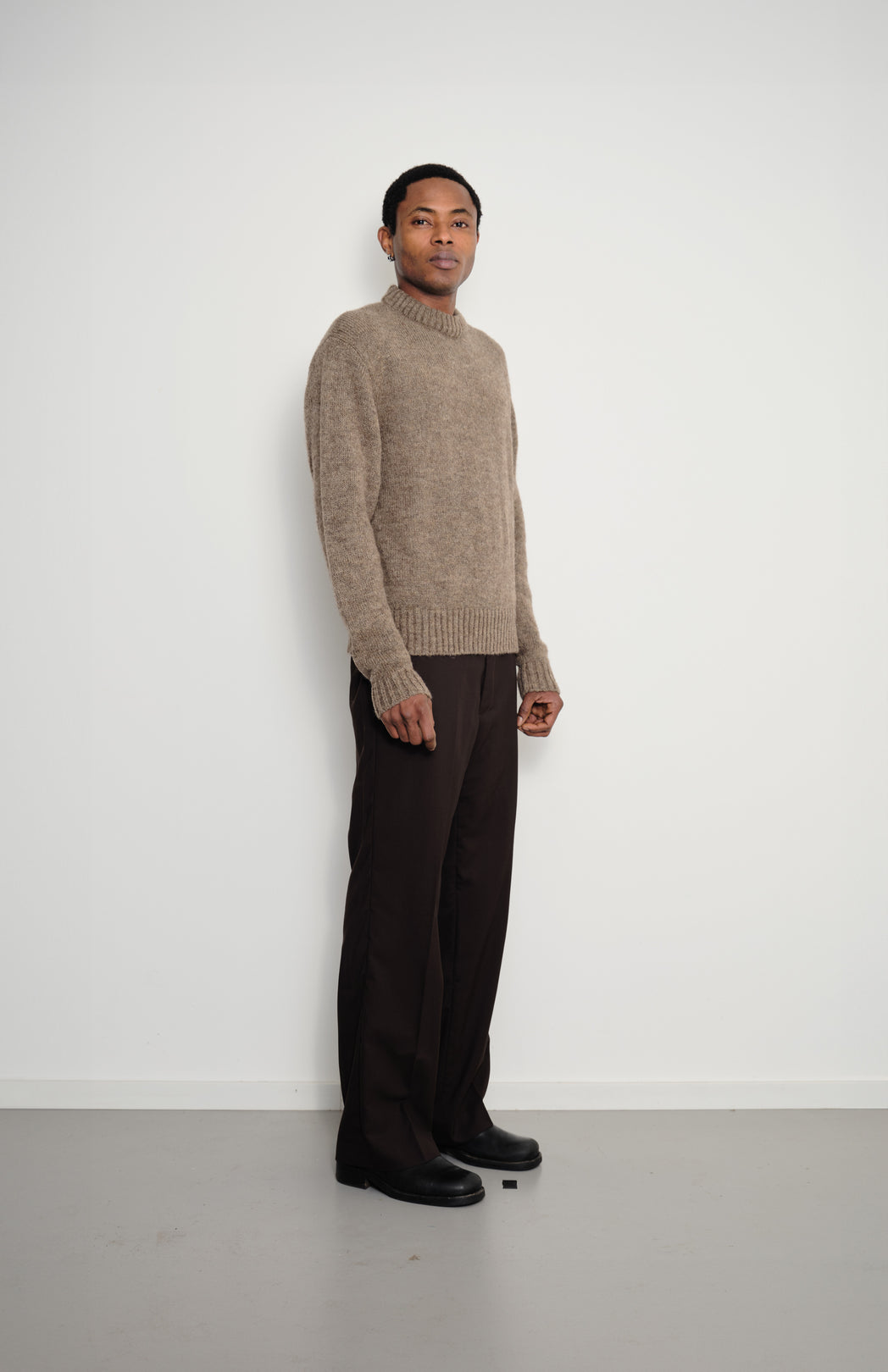 Brown wool jumper