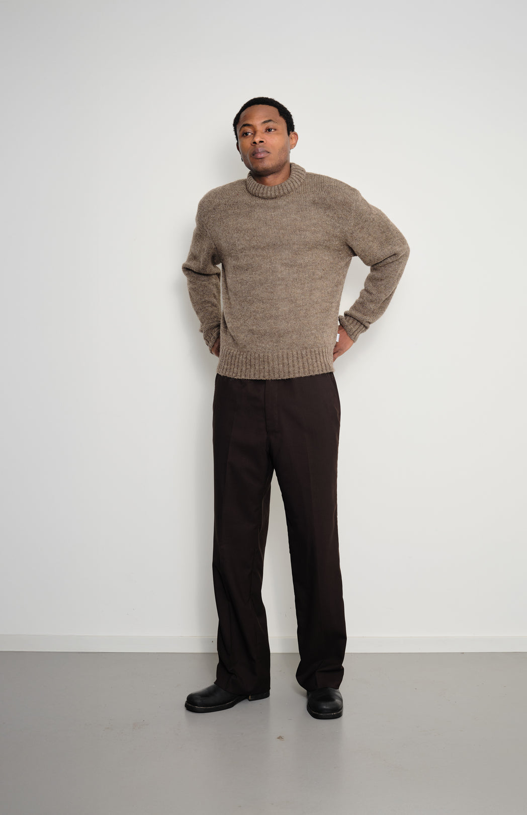 Brown wool jumper