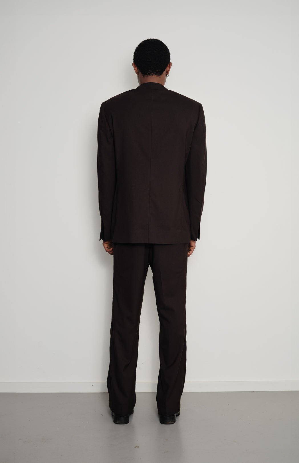 Brown wool suit jacket