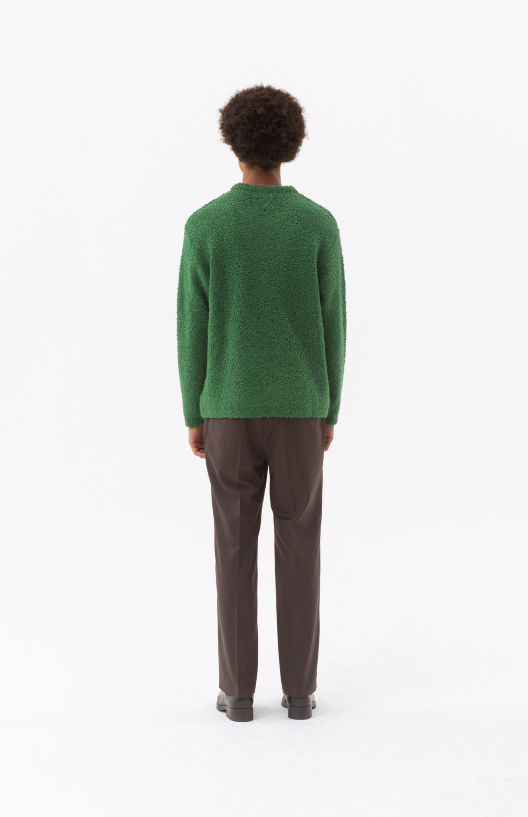 Green boucle longsleeve