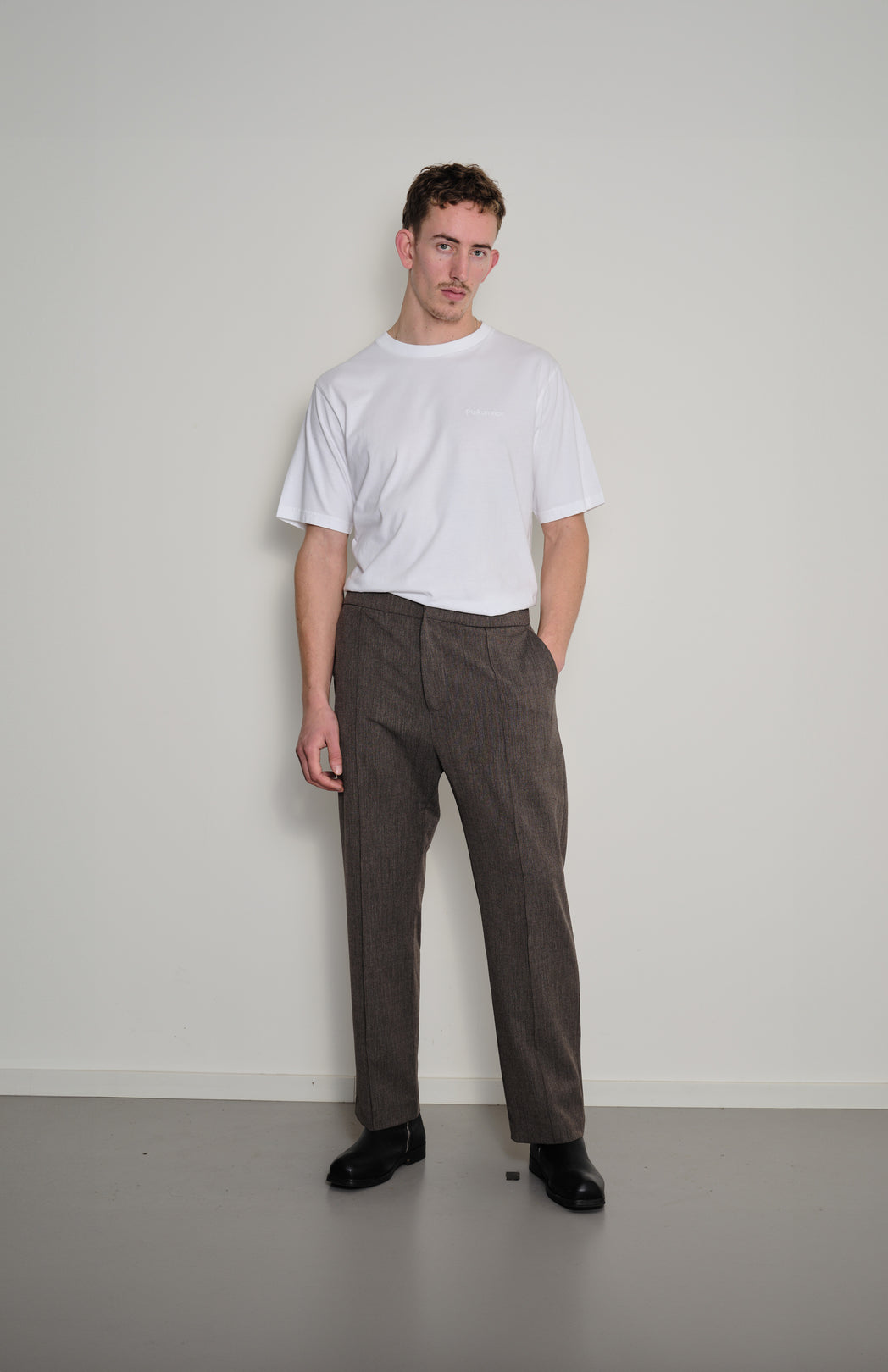 Grey drawstring trousers
