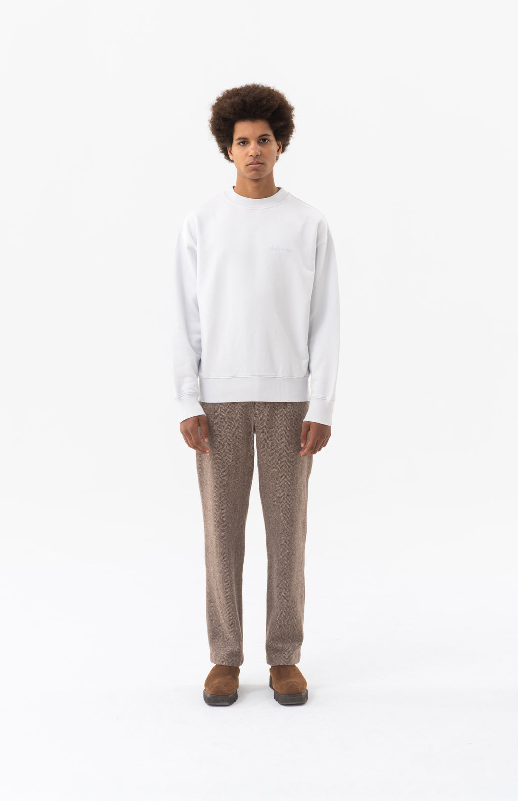 Ice blue logo sweater