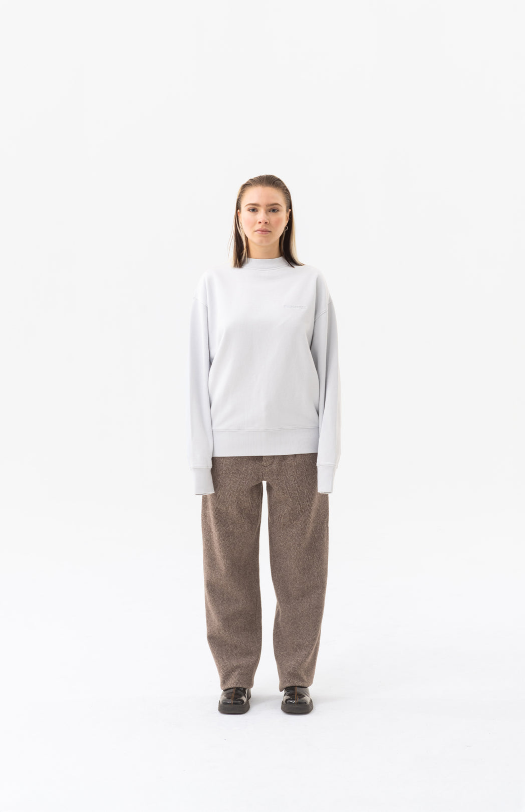 Ice blue logo sweater