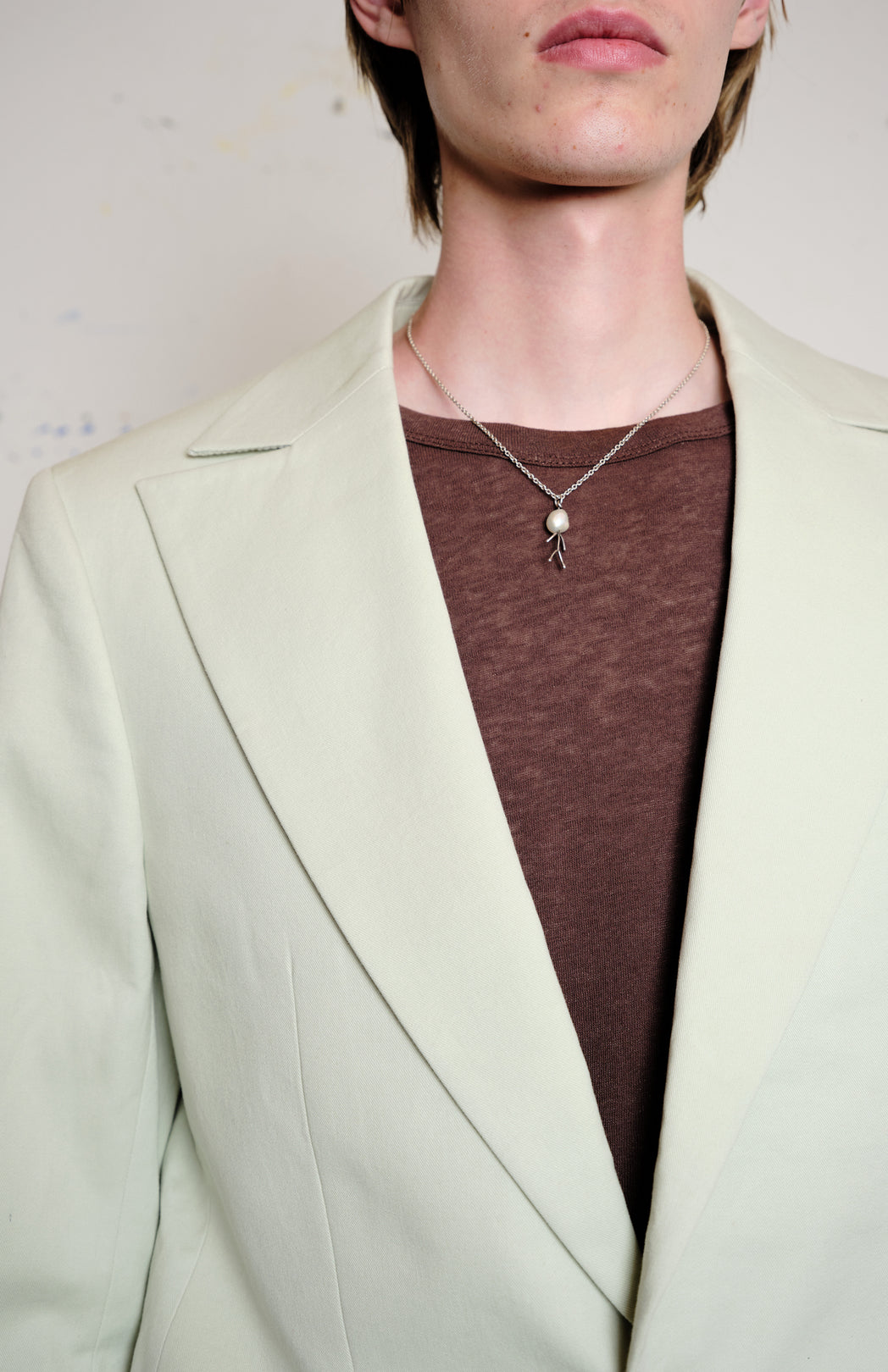 Lime cotton suit