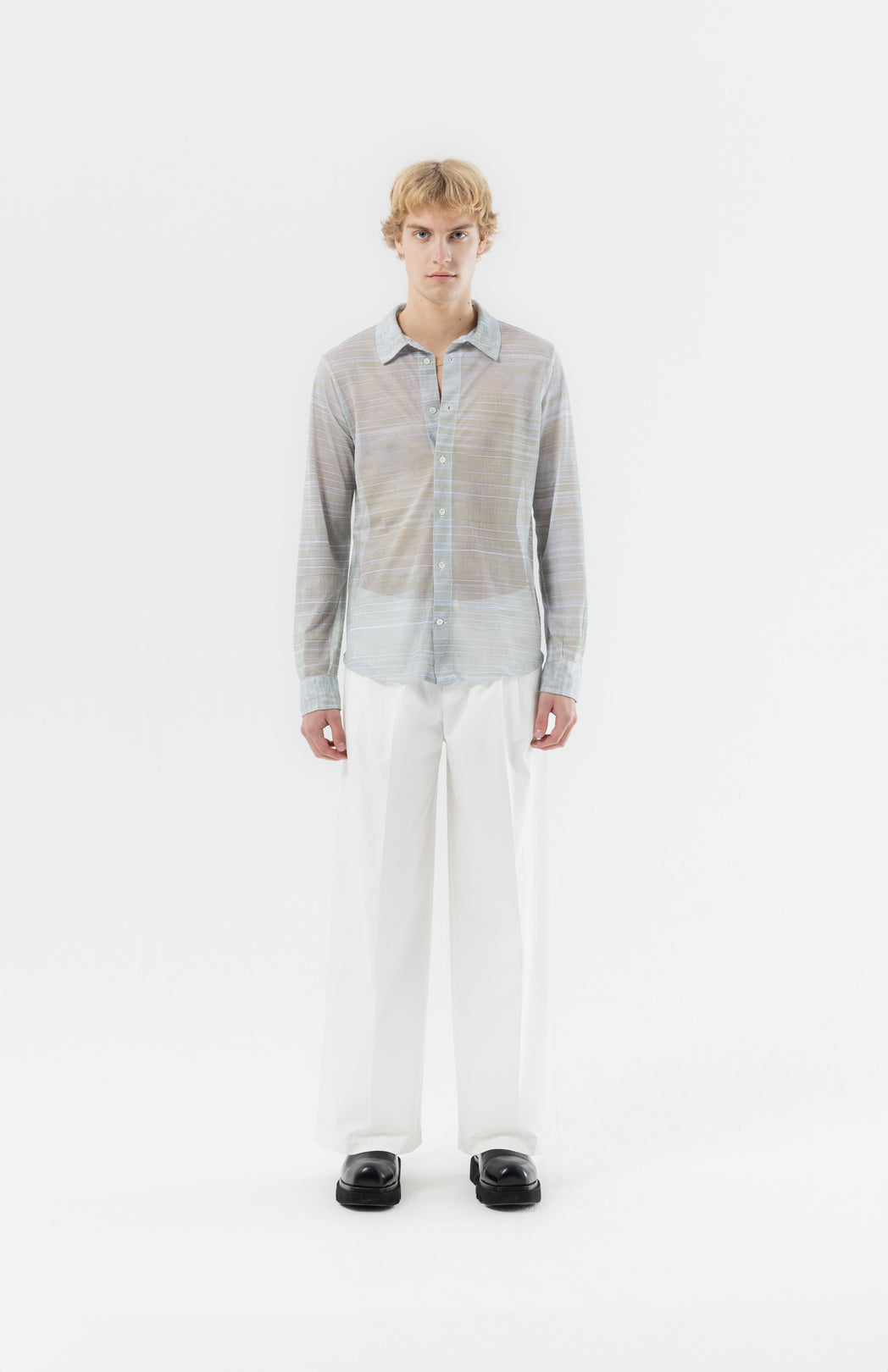 All-over print mesh shirt Tim Mastik