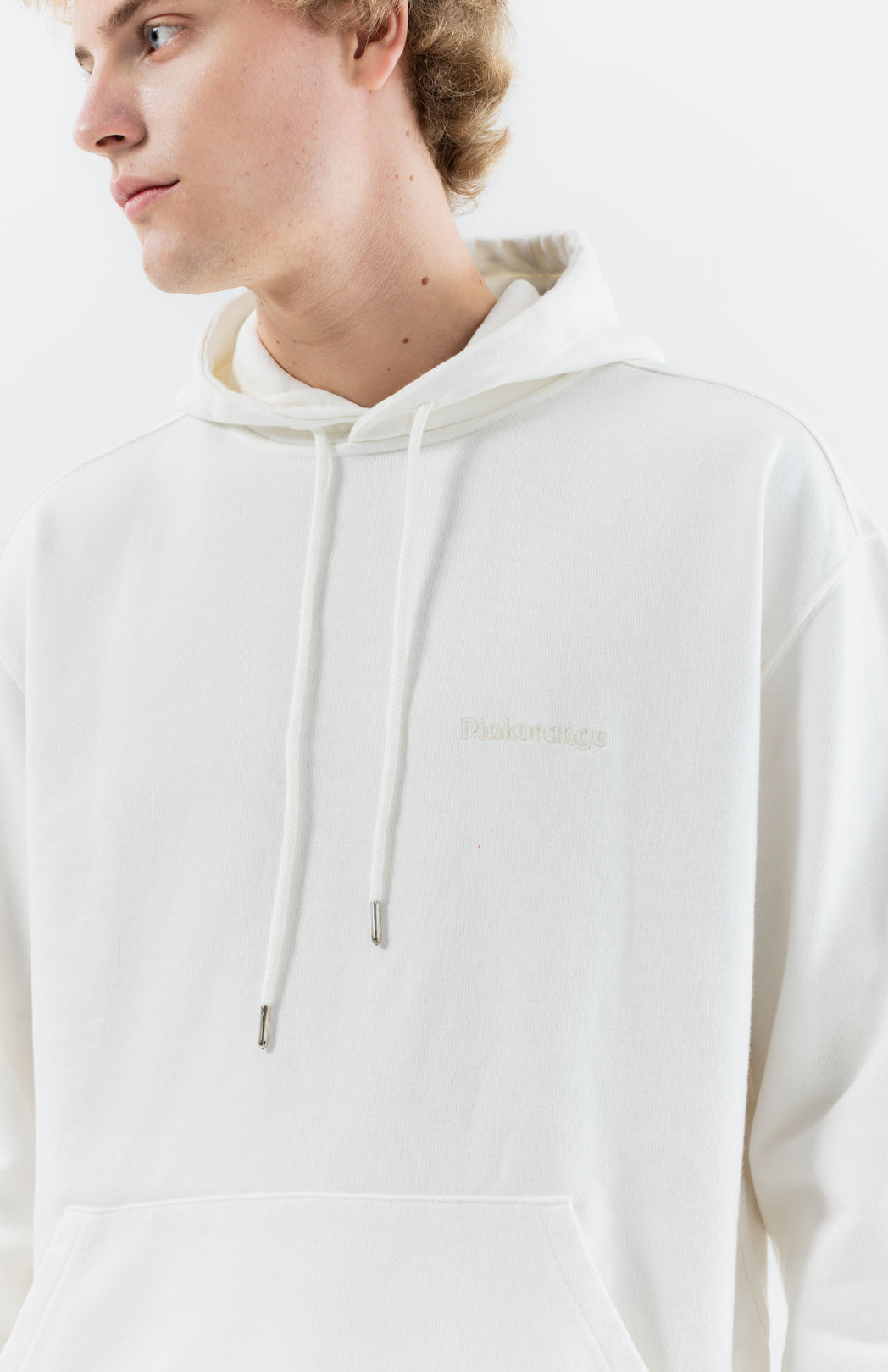 Off-white logo hoodie Pinkorange