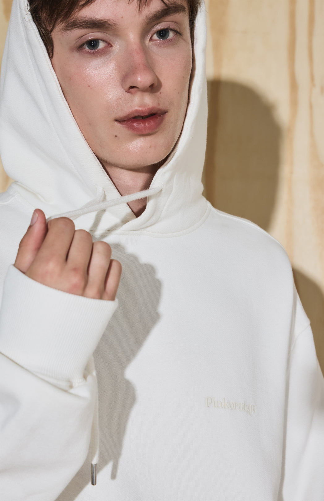 Off-white logo hoodie Pinkorange