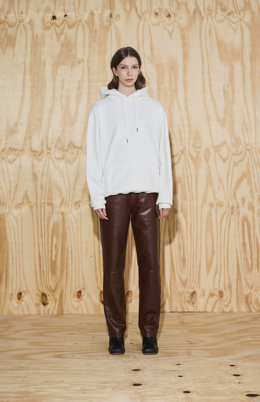 Off-white logo hoodie Pinkorange