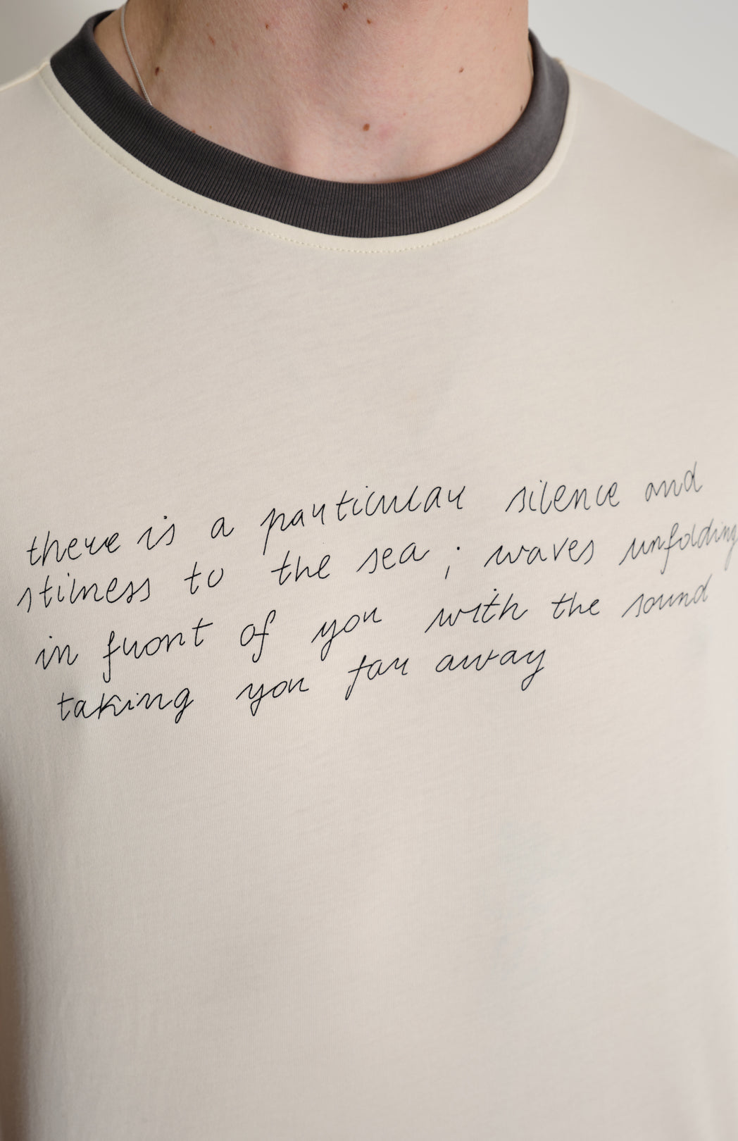 Off-white ringer poem t-shirt