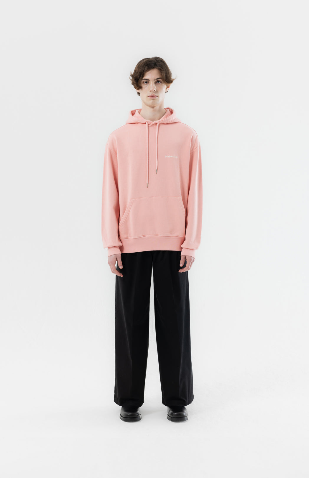 Pink logo hoodie Pinkorange