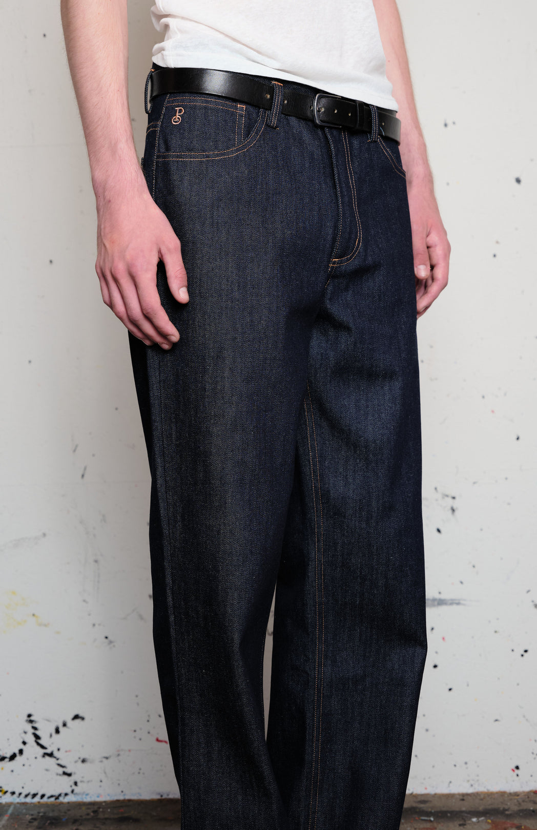 Raw bootcut jeans