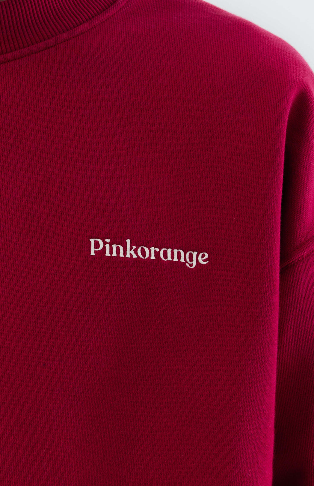 Red logo sweater Pinkorange