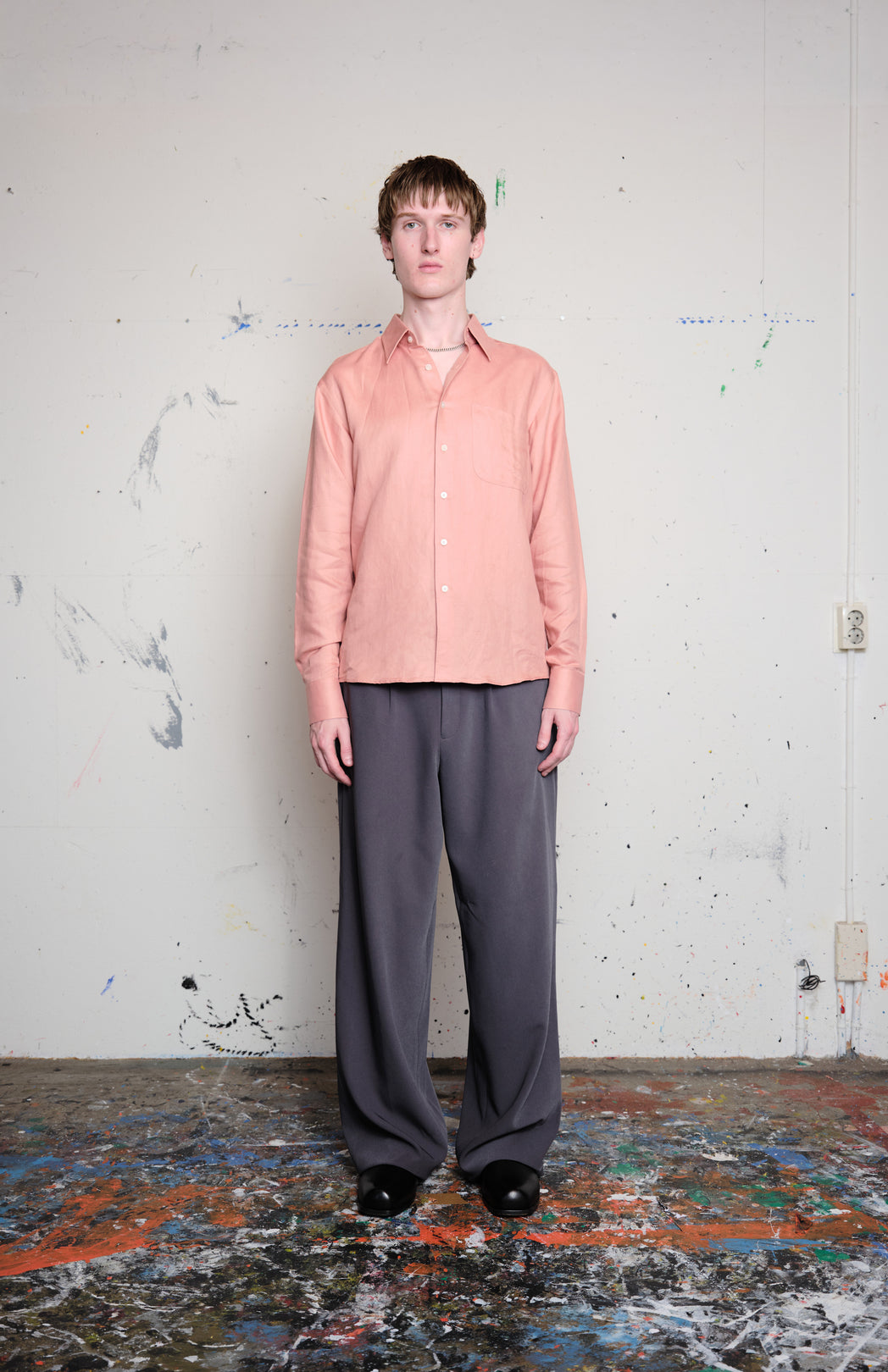Salmon classic shirt