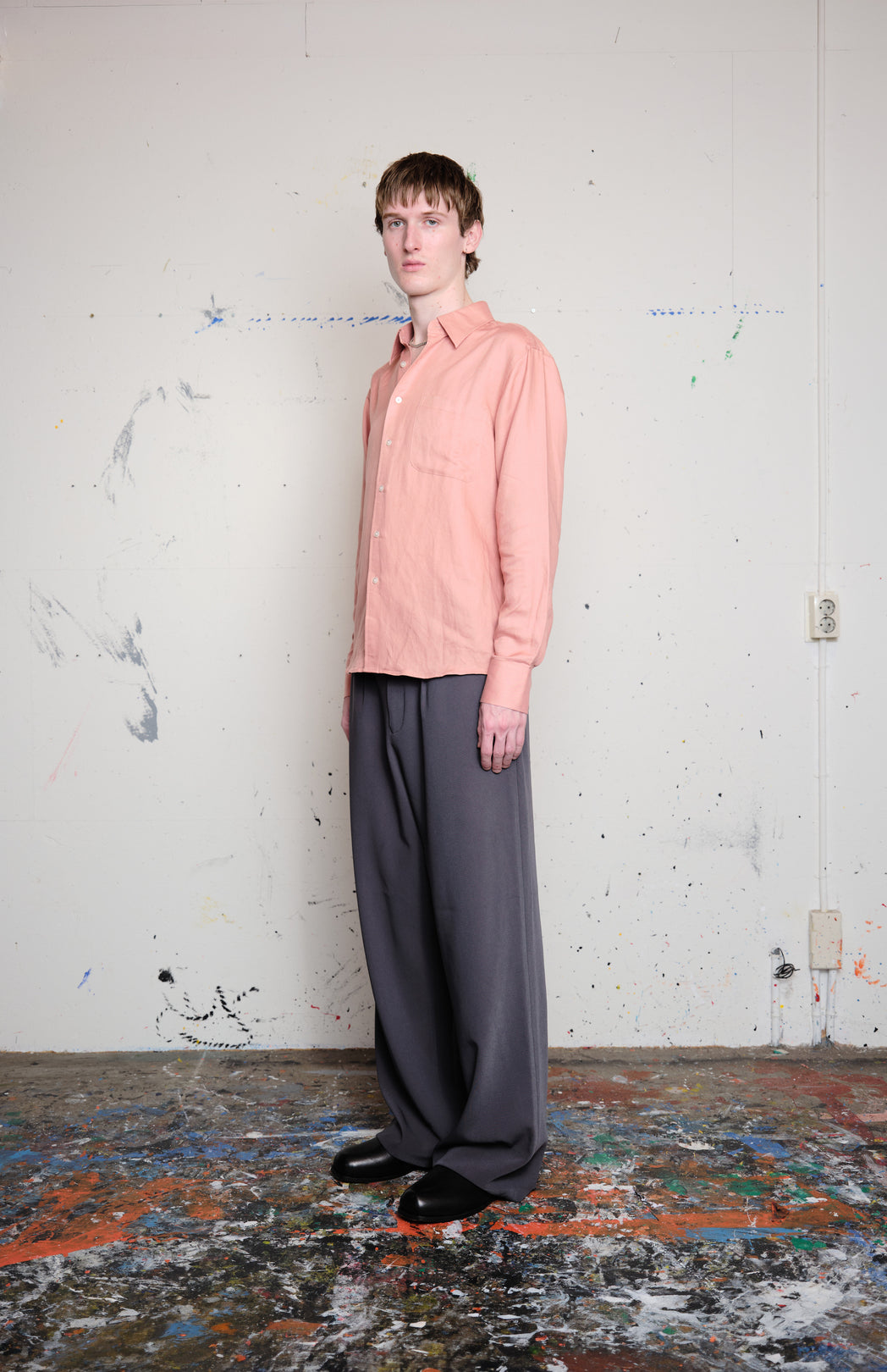 Salmon classic shirt