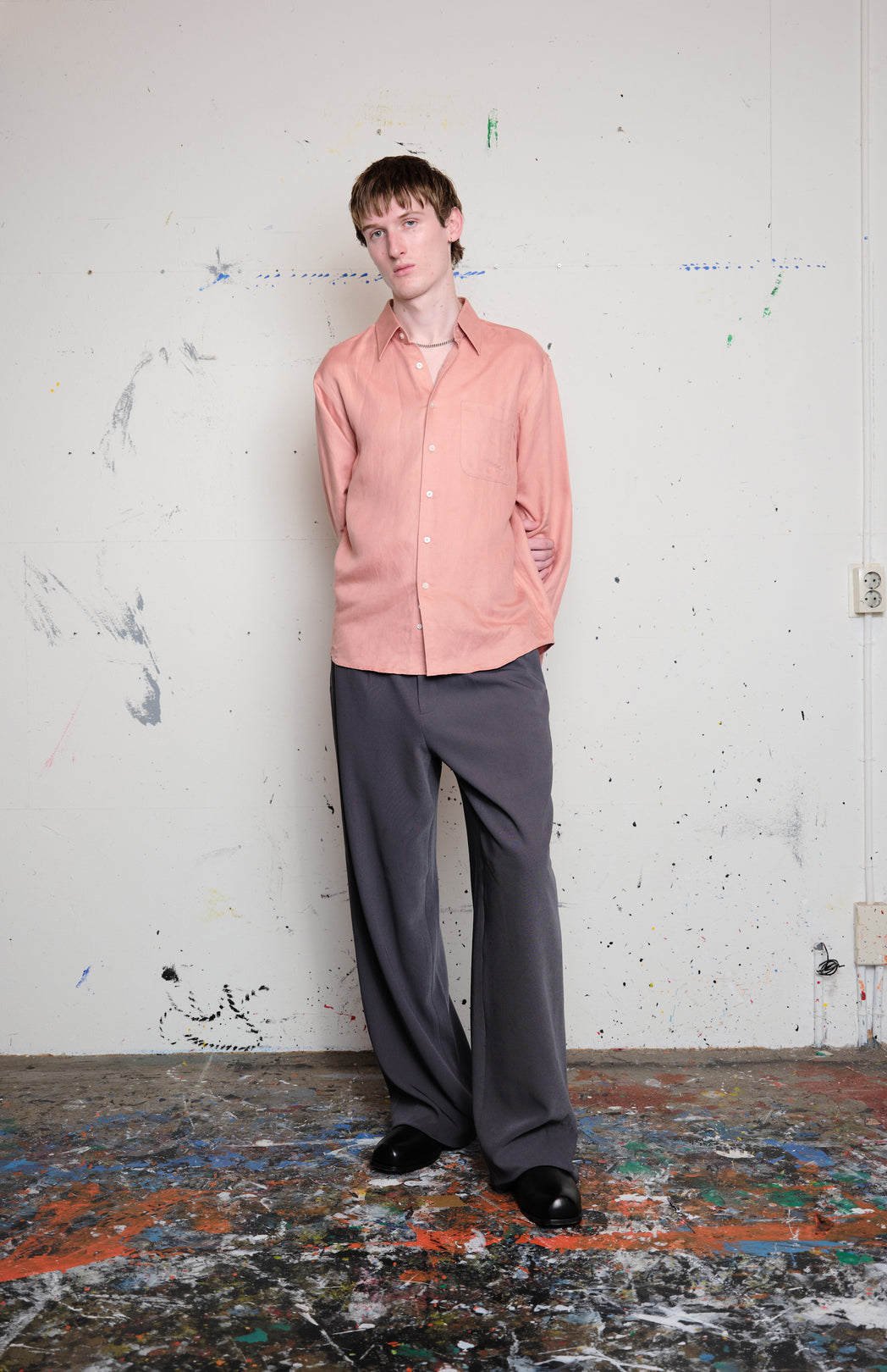 Salmon classic shirt