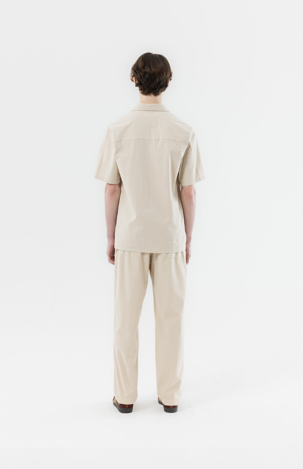 Sand seersucker shirt Tim Mastik