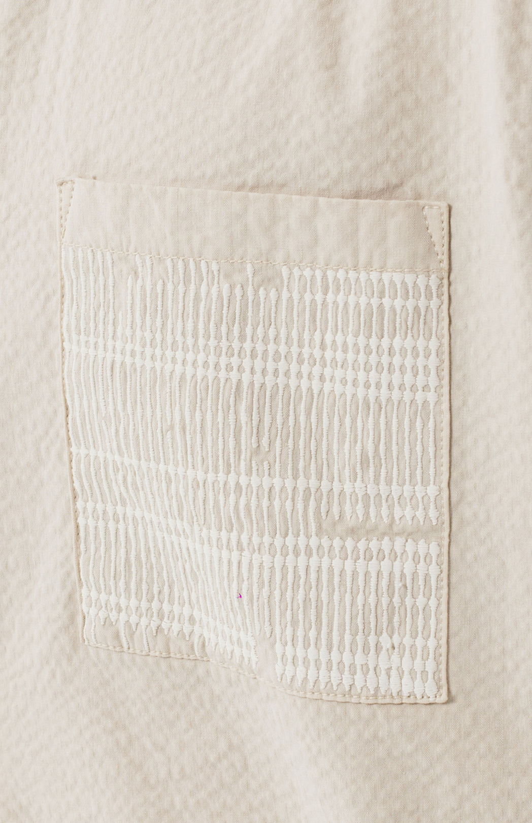 Sand seersucker shirt Tim Mastik