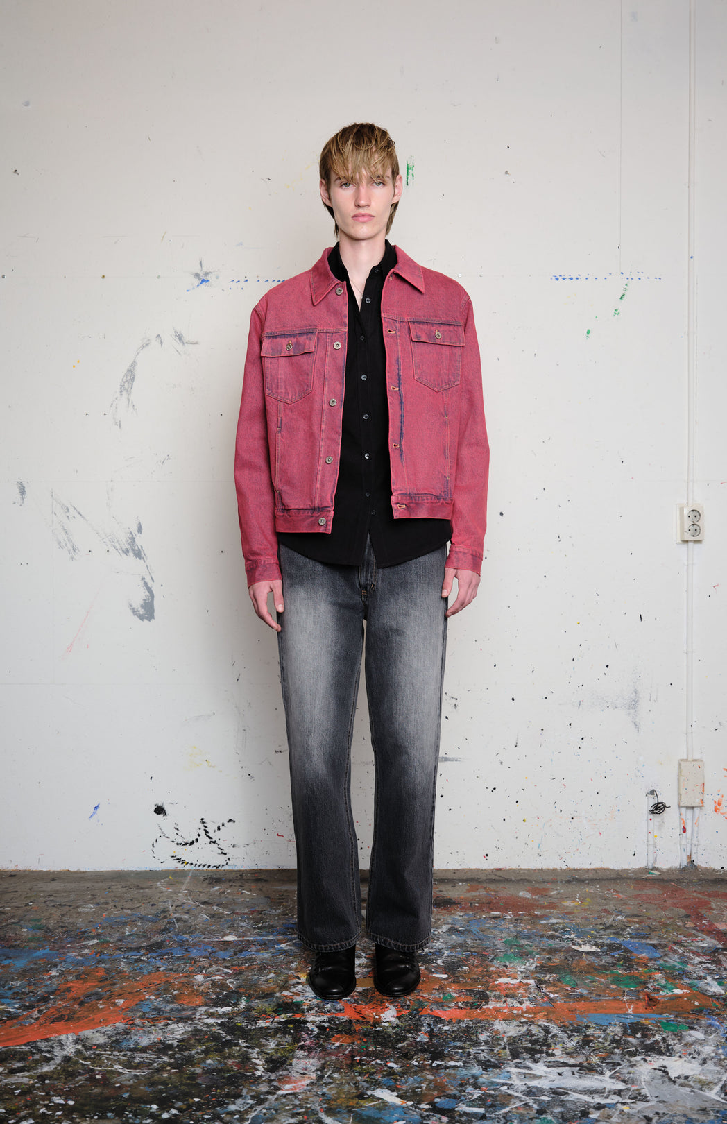 Cranberry denim jacket