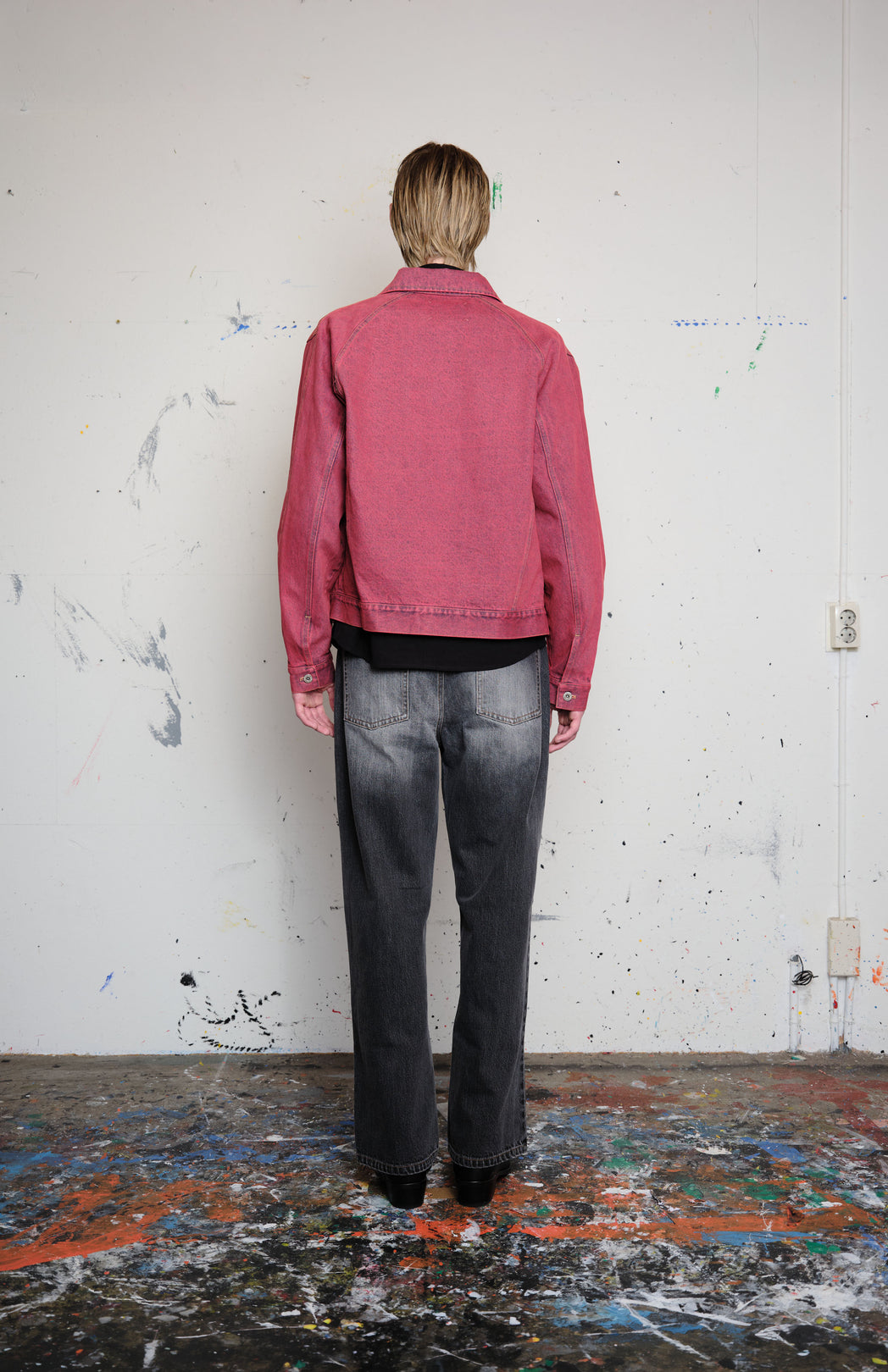 Cranberry denim jacket