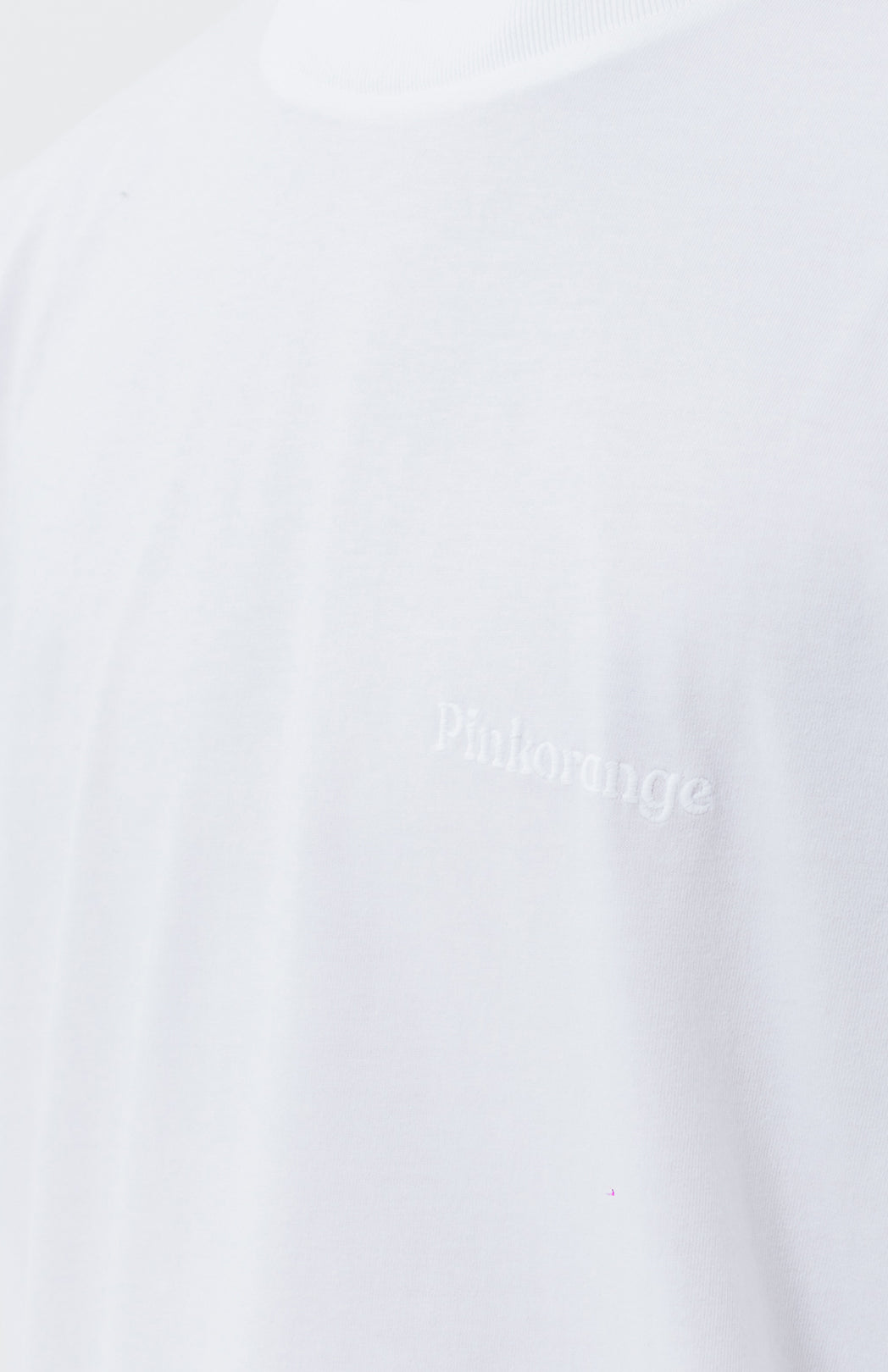 White logo T-shirt Pinkorange