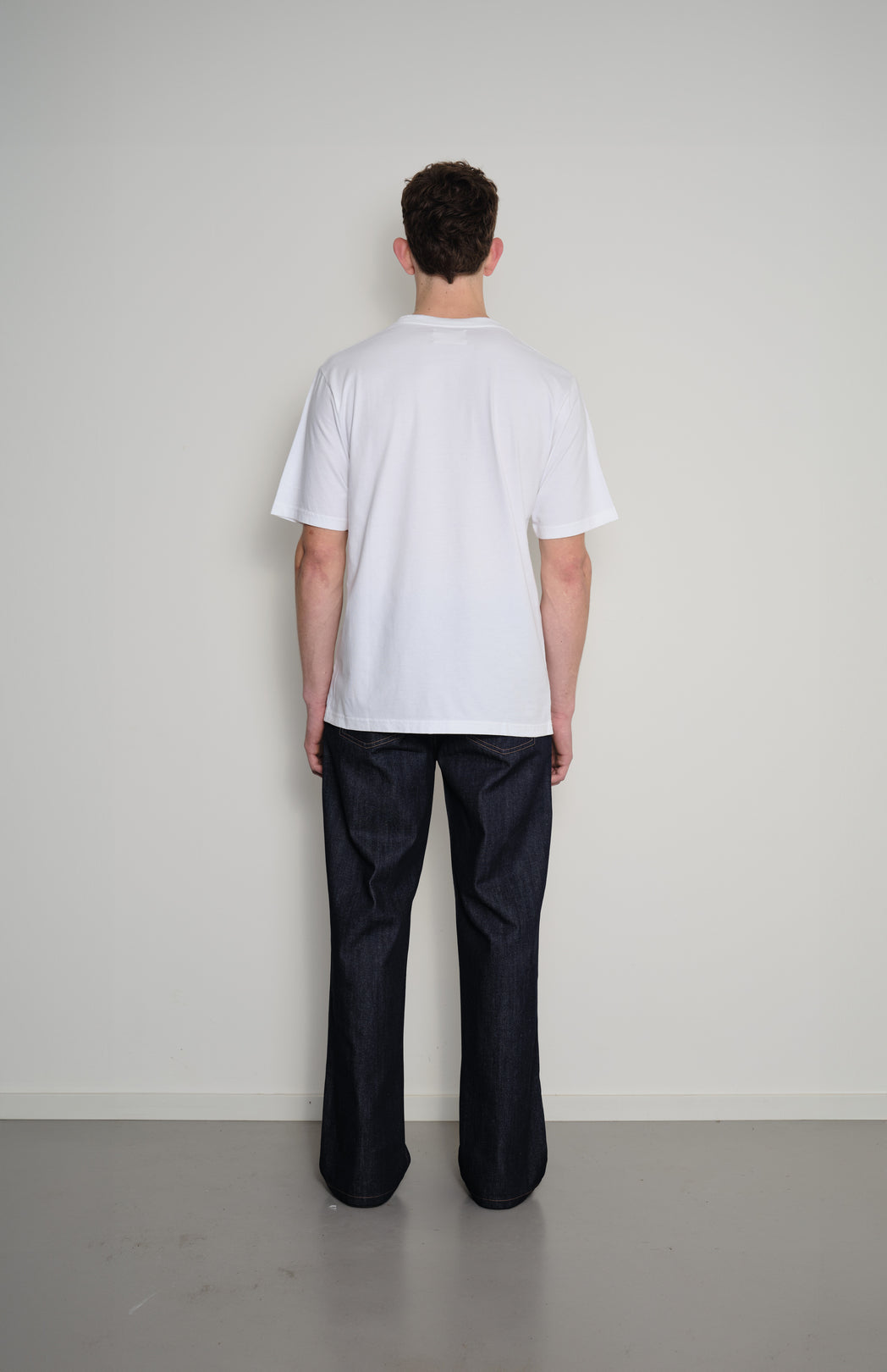 White logo T-shirt Pinkorange