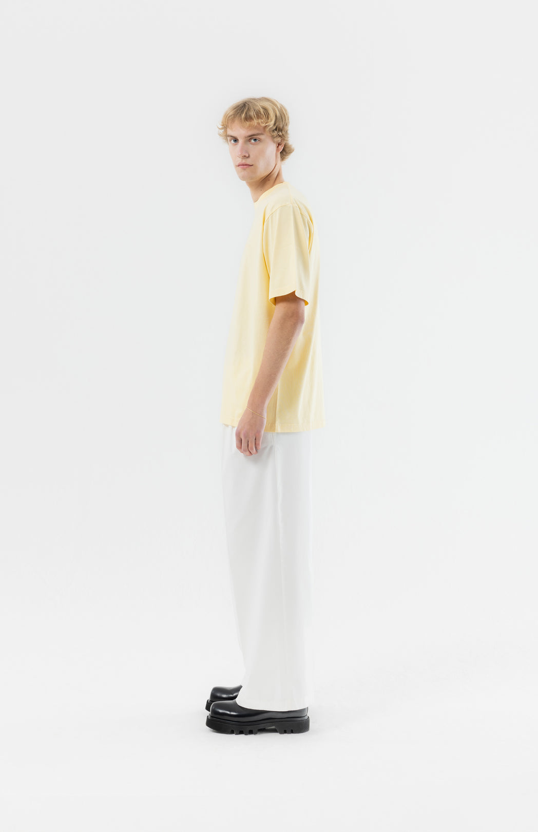 Yellow logo T-shirt Pinkorange