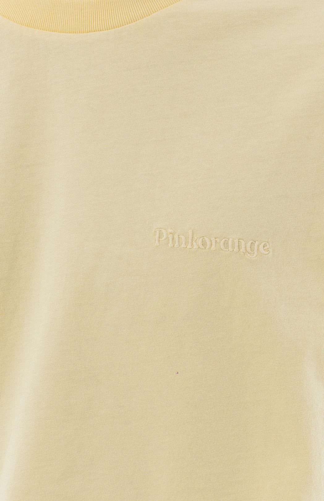 Yellow logo T-shirt Pinkorange